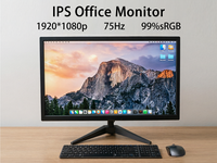Monitor LCD de Oficina de 22 Pulgadas FHD 2K, Compatible con Montaje VESA, Precio Económico, Panel IPS LCED, Monitor para Juegos de Escritorio