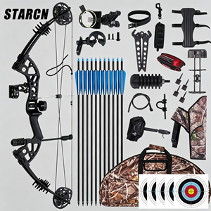 Kit d'arc à poulies STARCN Archery B1 30-60 Lbs - Poignée en alliage de magnésium, longueur de <span class=keywords><strong>tir</strong></span> 19-30 pouces, 280-320 <span class=keywords><strong>FPS</strong></span>, ensemble complet d'arc et de flèches - Product Image 1