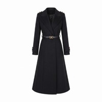 Ensemble de Costume Professionnel Formel pour Femme avec Col Cheongsam Bleu OEM ODM, Séchage Rapide, Polyester/Rayonne, Idéal pour l'Accueil Hôtelier et la Réception
