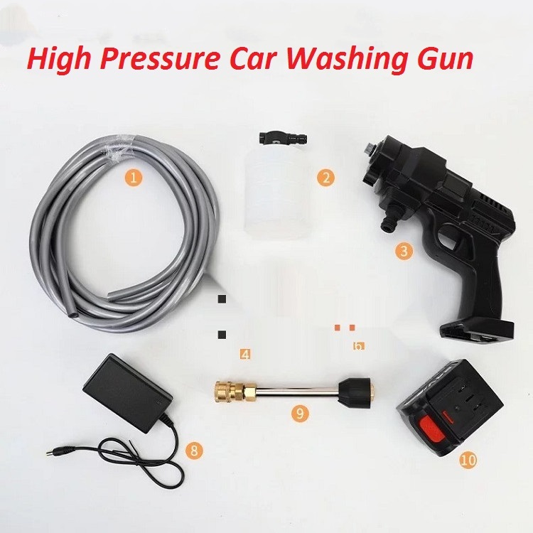 Standard portable cordless high pressure washer gun Wireless car wash 24v lithium battery car washing