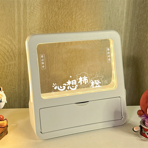 Acrylic Transparent Baby Night <strong>Light</strong> Note Board Message Board <strong>Table</strong> Led Night Lamp Home Memo Prompt Desktop Small Whiteboard - Product Image 6