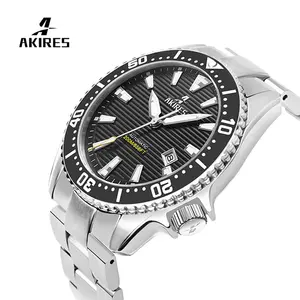 2022 New Luxury Automatic Japanese Movement Leather Tungsten 316l Stainless Steel Waterproof Mechanical Wrist Watches For Men