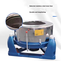 Unité de blanchisserie haute capacité de 30kg Extracteur à faible bruit en acier inoxydable Centrifugeuse à trois supports
