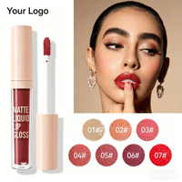 Rouge à lèvres liquide mat longue tenue personnalisé, waterproof, anti-transfert, hydratant, soin des lèvres, marque privée