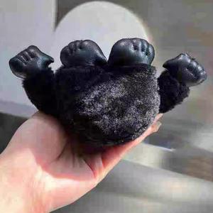 Mignon <span class=keywords><strong>Laine</strong></span> Grand Chimpanzé Voiture Porte-clés En Peluche Poupée Petit Singe Sac À Dos Ornement Suspendu Fourrure Pendentif - Product Image 4