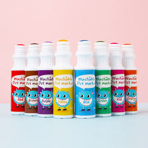 Ensemble de marqueurs lavables 8 couleurs pour enfants d'âge préscolaire, jeu de <span class=keywords><strong>bingo</strong></span> lavable, non toxique pour le développement cognitif précoce - Product Image 2