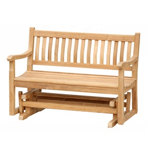 การออกแบบที่น่าทึ่งไม้เนื้อแข็งสวนกลางแจ้งเครื่องร่อนเก้าอี้ม้านั่งสําหรับกิจกรรมสวนกลางแจ้งวิลล่าเฟอร์นิเจอร์สวน - Product Image 4