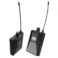 TNH IEM- ER102 Système de moniteur intra-auriculaire professionnel UHF 1 canal stéréo sans fil pour l'enregistrement en direct sur scène Surveillance intra-auriculaire