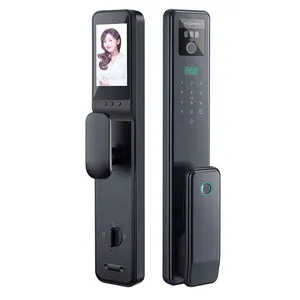 Высокое качество 3D распознавание лица видео домофон Смарт-замок IC карта биометрический отпечаток пальца пароль смарт-дверной замок