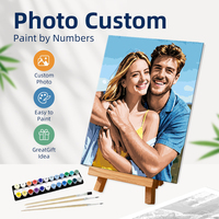 Cadeaux personnalisés, kits d'art à peindre par numéros, photos de couple personnalisées, ensemble de peinture à l'huile pour adultes débutants, décoration de la maison