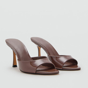 Nuove Scarpe Estive da <span class=keywords><strong>Donna</strong></span> 2025, Scarpe Muller alla Moda, <span class=keywords><strong>Sandali</strong></span> Sexy con Tacco Alto Sottile Marrone - Product Image 1