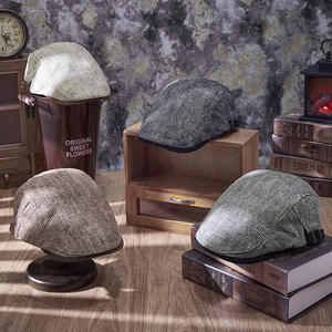 Gorro de Estilo Retro Moderno de Hong Kong, Gorra de Invierno con Personalidad, Moda Versátil, Artística, Estilo <span class=keywords><strong>Pintor</strong></span>, Unisex, 100% - Product Image 1