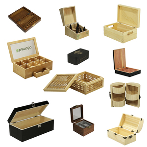 Scatola di immagazzinaggio <span class=keywords><strong>in</strong></span> <span class=keywords><strong>legno</strong></span> con coperchio scatola Stash Keepsake baule per organizzare gioielli monete carte piccolo tesoro erba scatola cassa decorativa - Product Image 6