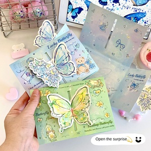 <span class=keywords><strong>Carte</strong></span> <span class=keywords><strong>de</strong></span> vœux en forme <span class=keywords><strong>de</strong></span> rose et <span class=keywords><strong>de</strong></span> papillon en 3D, haute valeur chromatique, <span class=keywords><strong>carte</strong></span> pliable rétro 3D, cadeau créatif <span class=keywords><strong>pour</strong></span> les amis - Product Image 2