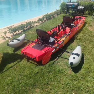 Kayak Modular <span class=keywords><strong>Desmontable</strong></span> de 3 Secciones Vicking de 9.7 pies, Material HDPE, con Motor <span class=keywords><strong>Desmontable</strong></span> para Pesca y Flotador - Product Image 2