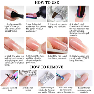 BORN PRETTY PRO Hema bebas bahan aman dengan ekstensi cepat pembuat <span class=keywords><strong>Gel</strong></span> Pink susu bangunan kuku Apex Poly <span class=keywords><strong>Gel</strong></span> kuku poles - Product Image 6