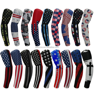 Manchons de bras sportifs personnalisés pour hommes, motif crème glacée éclaboussée, manchons de bras croisés pour le baseball, manchons de bras personnalisés pour le basketball pour enfants - Product Image 5
