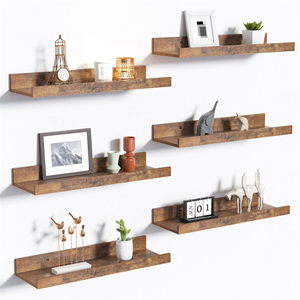 Pays rustique bois monté étagère décor rangement chambre cuisine photo rebord flottant étagères pour mur - Product Image 1