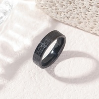 Bague personnalisée en acier inoxydable plaqué or 18 carats PVD, étanche, gravée, style musulman islamique, vente en gros