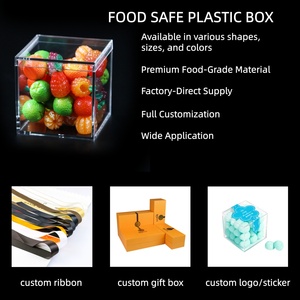 FDA xác minh hộp Acrylic 55x55x55mm kẹo Cube Stack Biscuit lễ hội xử lý kẹo quà tặng bao bì - Product Image 2