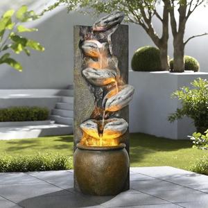 <span class=keywords><strong>Fontaine</strong></span> Cascade LED <span class=keywords><strong>Solaire</strong></span> Moderne et Artificielle pour Intérieur/Extérieur, en Résine, Décoration de <span class=keywords><strong>Jardin</strong></span> <span class=keywords><strong>Zen</strong></span> pour Maison et <span class=keywords><strong>Jardin</strong></span>, Idéale pour Pendaison de Crémaillère - Product Image 4