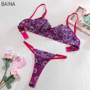 Set di Lingerie ricamata a fiori in pizzo colorato 2 pezzi <span class=keywords><strong>abbigliamento</strong></span> <span class=keywords><strong>donna</strong></span> <span class=keywords><strong>Sexy</strong></span> - Product Image 6