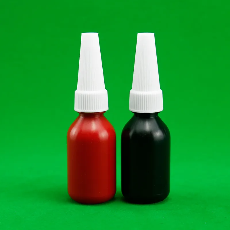 زجاجة لاصقة بلاستيكية ذات انابيبيك للضغط على البشرة 10 مل، زجاجة لاصقة ذات أشعة فوق بنفسجية من البولي إيثيلين منخفض الكثافة