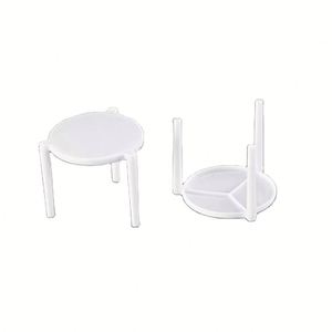 Supports de pizza jetables en plastique blanc de haute qualité, de 1,5 pouce, pratiques, pour la restauration rapide, fabriqués au Vietnam - Product Image 1