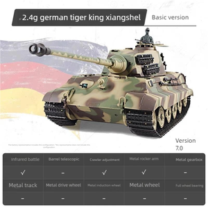 1/16 alemán "<span class=keywords><strong>Tiger</strong></span>" <span class=keywords><strong>King</strong></span> (Henschel) 7,0 tanque pesado de control remoto 3888A rueda de carretera con orugas de Metal <span class=keywords><strong>RC</strong></span> juguete - Product Image 4
