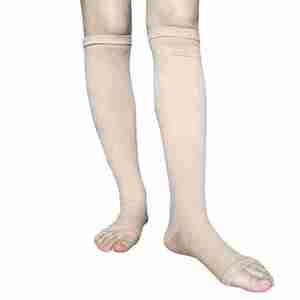 Tùy chỉnh Zip Up footless nén vớ 15-20mmhg mở Toe dây kéo nén vớ Vớ với dây kéo - Product Image 6