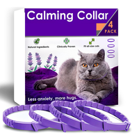 Collier apaisant pour chat aux phéromones naturelles, réglable, résistant à l'eau, avec système de sécurité détachable, pour soulager l'anxiété et le stress des chats.