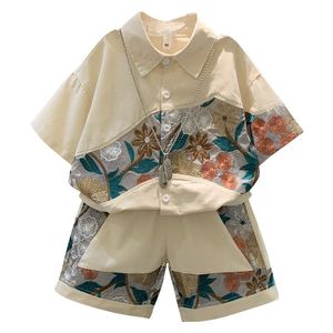 <span class=keywords><strong>Ensemble</strong></span> d'Été Garçon Style Coréen Tenue Élégante pour <span class=keywords><strong>Enfant</strong></span> Chemise à Manches Courtes + Short en Jean Vêtements Décontractés pour Garçons 5 Ans - Product Image 4
