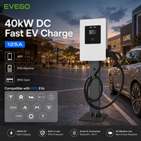 Estación de Carga Rápida EVEGO OCPP 2.1, Totalmente Funcional, Certificada TUV, para Vehículos de Nueva Energía, 4G, IP55 para Exteriores, 40kW 200A