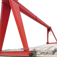 Grue portique à poutre simple, grue portique routière, grue portique extérieure montée sur rail à vendre