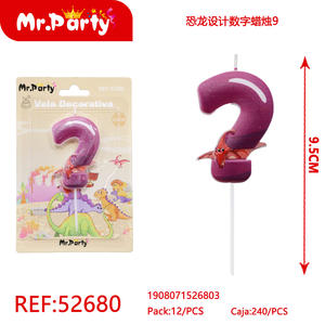 Candele per torta di buon compleanno fatte a mano bastoncini di cera decorativi senza fumo per feste bar nuovo anno Easter Diwali multiuso - Product Image 1