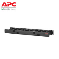 Gestionnaire de câbles horizontal APC NetShelter AR8602A 1U simple face avec couvercle noir 483 x 44 x 110 mm