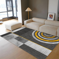 Décoration intérieure Tapis et tapis de sol modernes de luxe bleu gris pour le salon