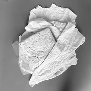 ผ้าเช็ดทำความสะอาดสำหรับงานอุตสาหกรรม ทำจากผ้าฝ้ายรีไซเคิลสีขาว 100%  ดูดซับน้ำมันและน้ำได้ดี น้ำหนัก 5 ปอนด์ - Product Image 1