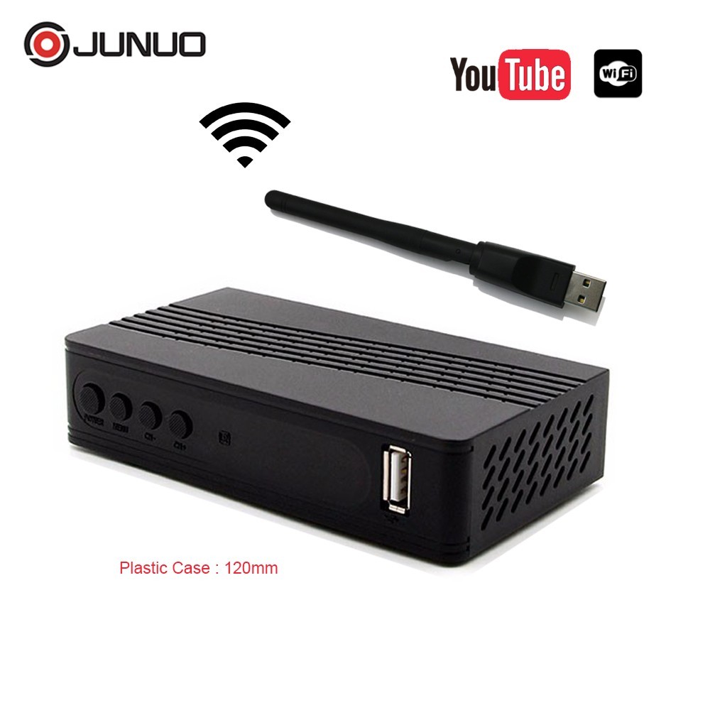 JUNUO 1080p HD Sunplus 1509C DVB T2 Récepteur Décodeur Numérique DVB-T2 Boîte