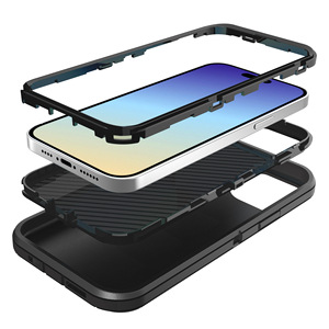 Honatop <span class=keywords><strong>3</strong></span> en 1 a prueba de golpes Defender funda de teléfono móvil para <span class=keywords><strong>LG</strong></span> Stylo7 5G Stylo7 4G <span class=keywords><strong>Aristo</strong></span> 6 Armor funda trasera para teléfono - Product Image 4