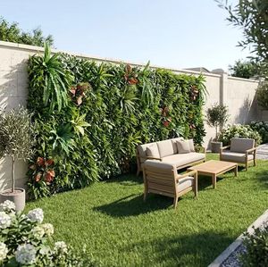 Panneau mural en herbe artificielle verte KH, design sur mesure, pour décoration intérieure et extérieure - Product Image 6