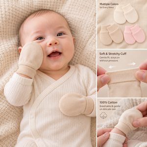 Guantes para Bebé de 0 a 3 Meses, con Puño Acanalado, Antideslizantes, Venta al Por Mayor desde Vietnam - Product Image 2