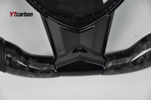 YTcarbon para <span class=keywords><strong>Aventador</strong></span> Centenario S SVJ LP750 LP700 Roadster <span class=keywords><strong>Volante</strong></span> de fibra de carbono forjado real personalizado - Product Image 5