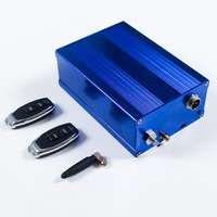 Silencieux universel de pompe à air Valvetronic de type H 1 entrée 2 sorties 2 en 1 gauche droite 4 sorties pour les performances de course automobile