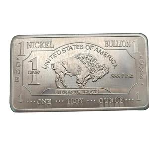 1 oz / Une once Troye de nickel fin .999, lingot de nickel Buffalo, collection d'art métallique <span class=keywords><strong>Ni</strong></span> - Product Image 2