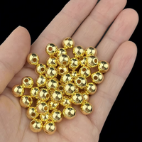 Perles en plastique ABS rondes, or et argent, 500g, 2,5mm-20mm, pour la fabrication de colliers et de bracelets, vente chaude