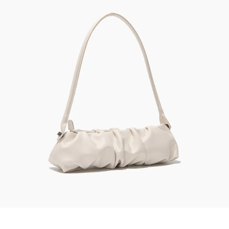 Dumpling Armpit Handbag Retro Women Pleated Cloud Bag Ruched Wild Designer Bags The Factory Wholesale Trendy Designer PU Leather