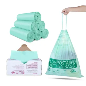 Compost Trash Garbage Bags-ayotee 13-15 Gallon Biodegradable Plastic Refuse Bag Waste Bins With Trash Bag Hollow Trash Can