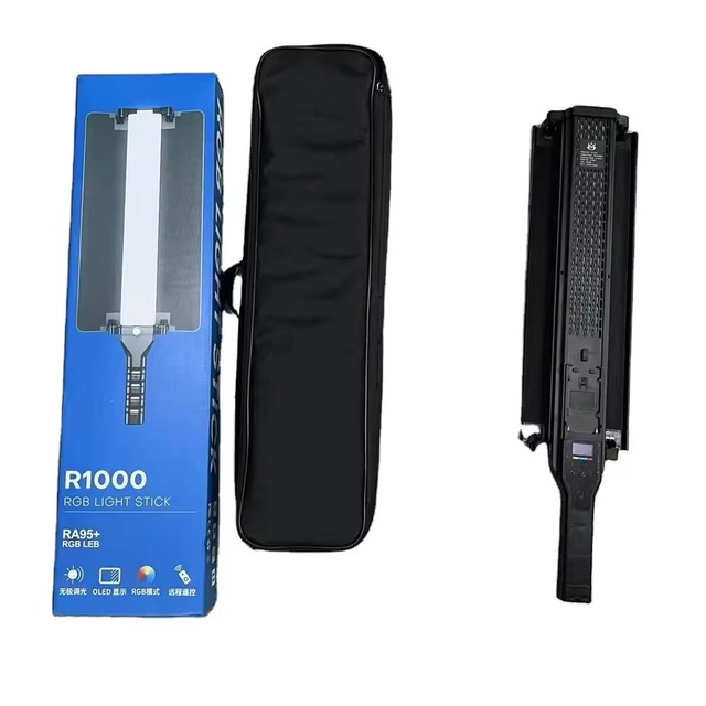 65CM Handheld RGB Colorful Stick Light Handheld LED Light Wand CRI 95+ 3000K-6000K Photography Studio Lamp R1000