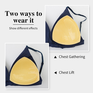 Inserti in Silicone adesivo <span class=keywords><strong>per</strong></span> il <span class=keywords><strong>seno</strong></span> traspirante Push-Up appiccicoso <span class=keywords><strong>coppe</strong></span> reggiseno con costumi da bagno ad alta visibilità Bikini biancheria intima accessori - Product Image 2